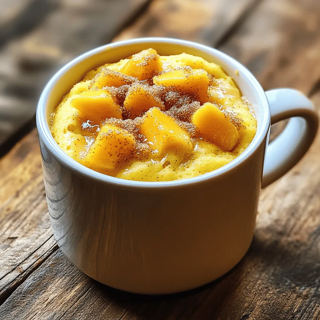 Peach Cobbler Mug Cake Simple and Delicious Dessert