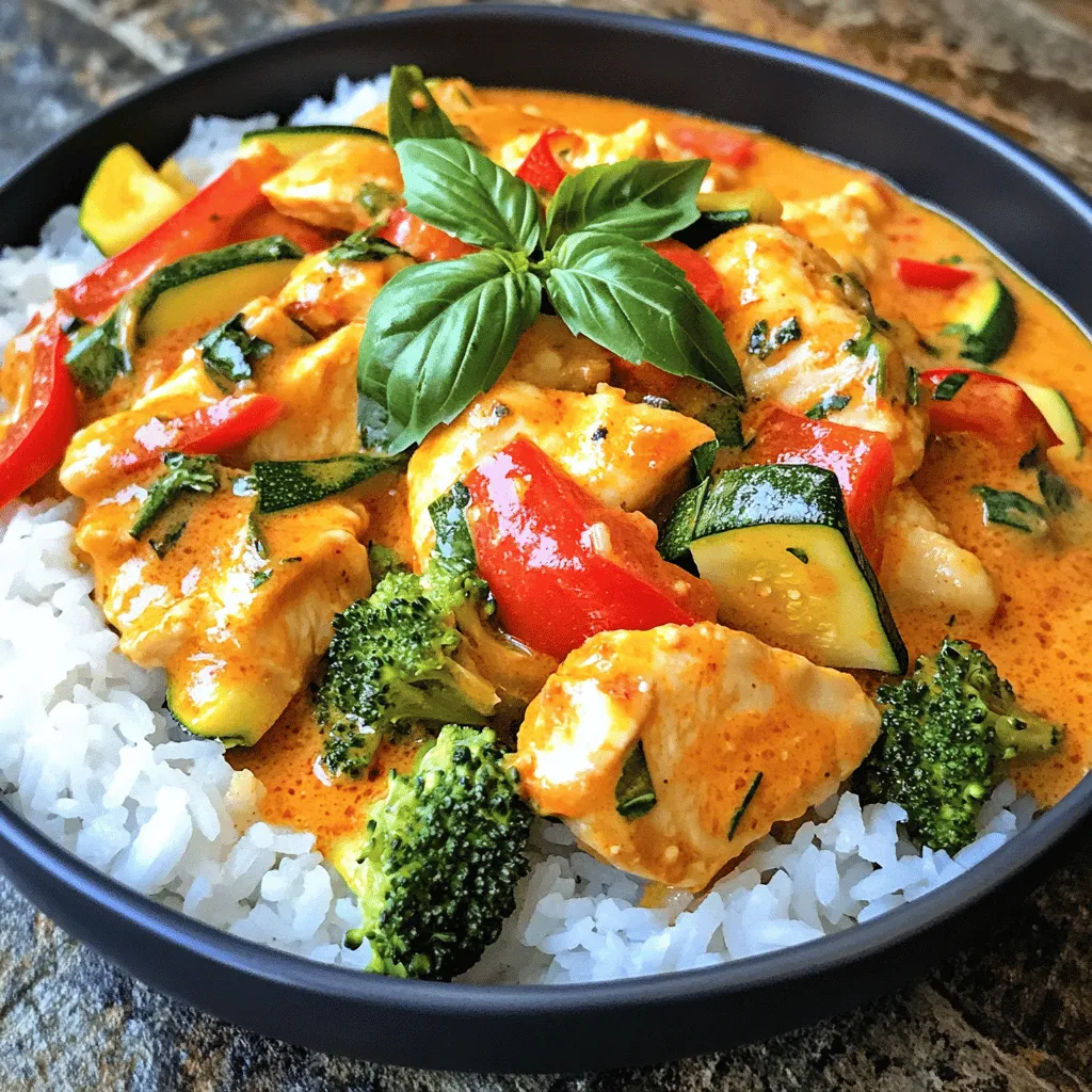 Thai Red Curry Chicken Delight: A Flavorful Journey into Thai Cuisine