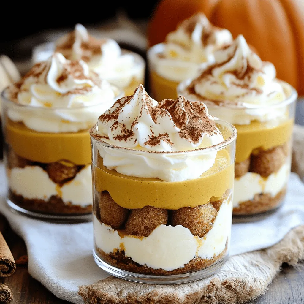 Pumpkin Spice Latte Tiramisu Cups Delightful Treat