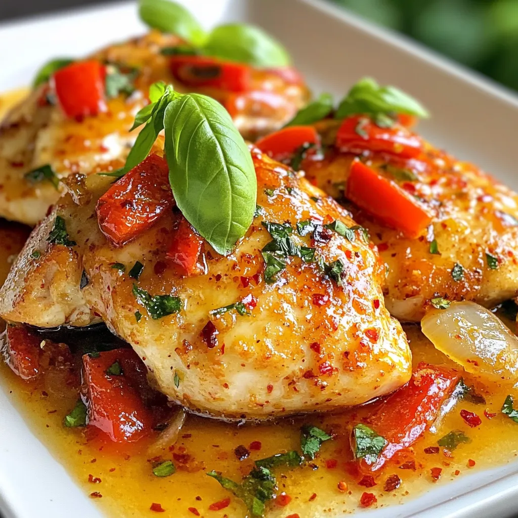 Roasted Red Pepper Chicken Flavorful Comfort Dish