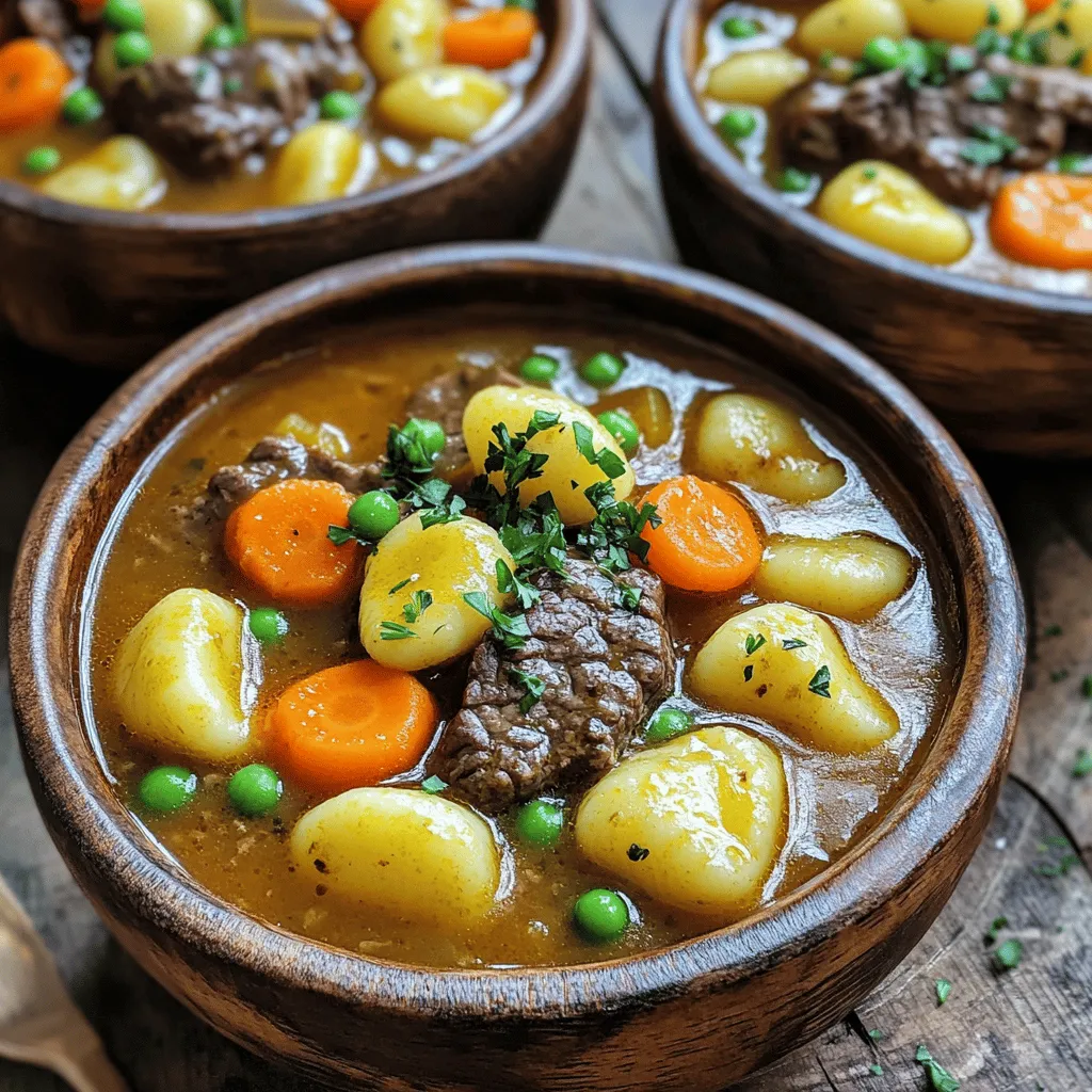 Potato Gnocchi Beef Stew Hearty and Comforting Dish