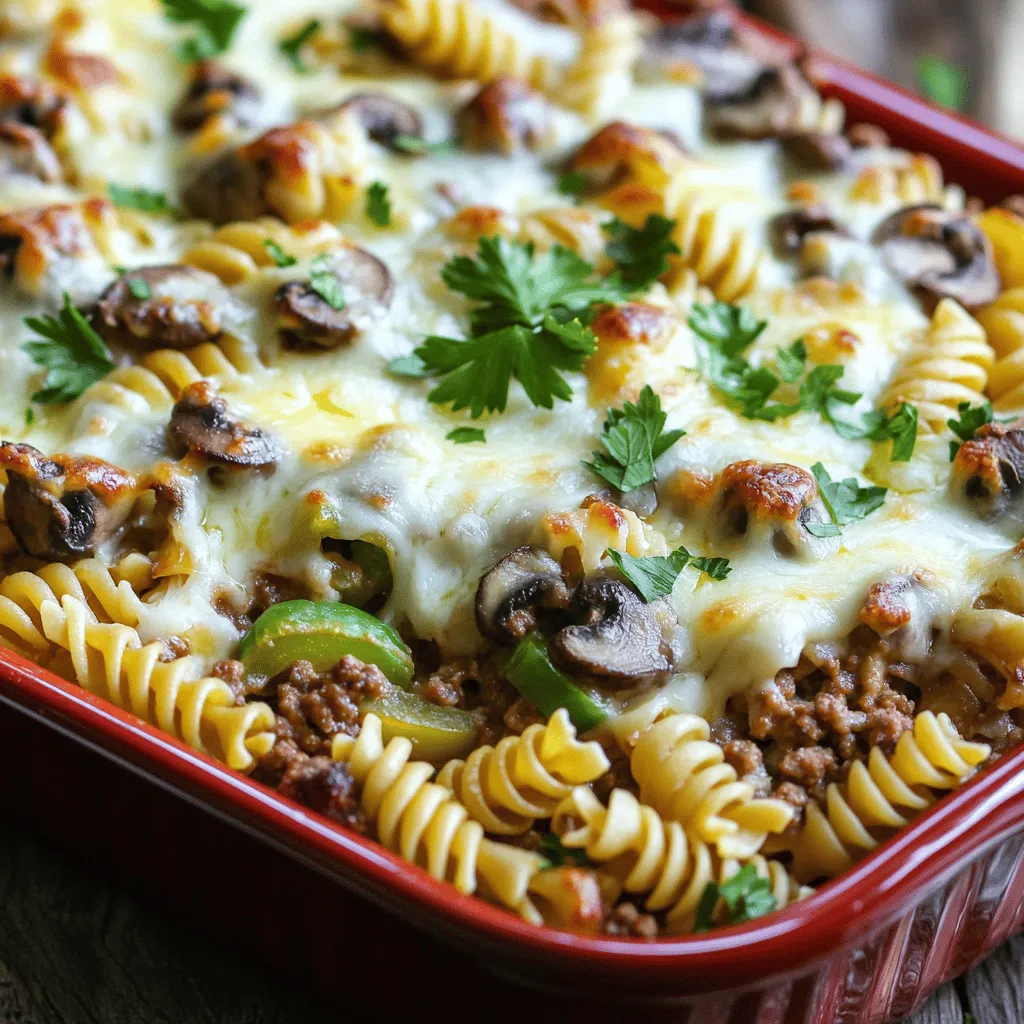 Philly Cheesesteak Casserole Easy and Flavorful Dish
