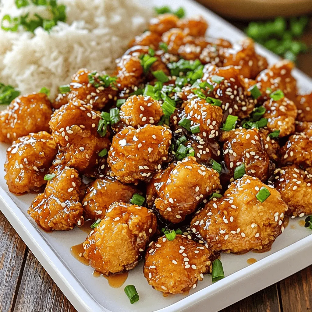 Crispy Chinese Honey Garlic Chicken Flavorful Delight