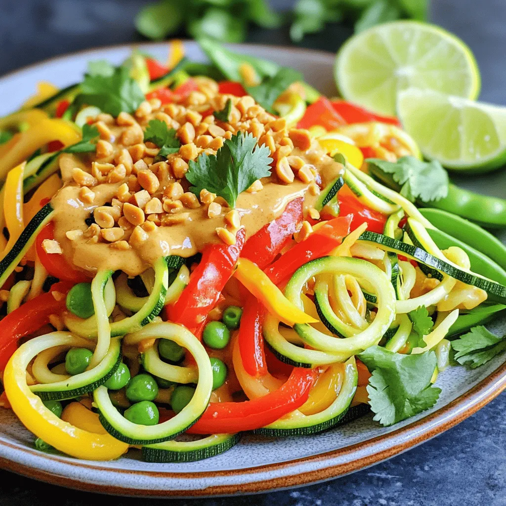 Thai Peanut Zoodle Stir Fry Flavorful and Quick Meal