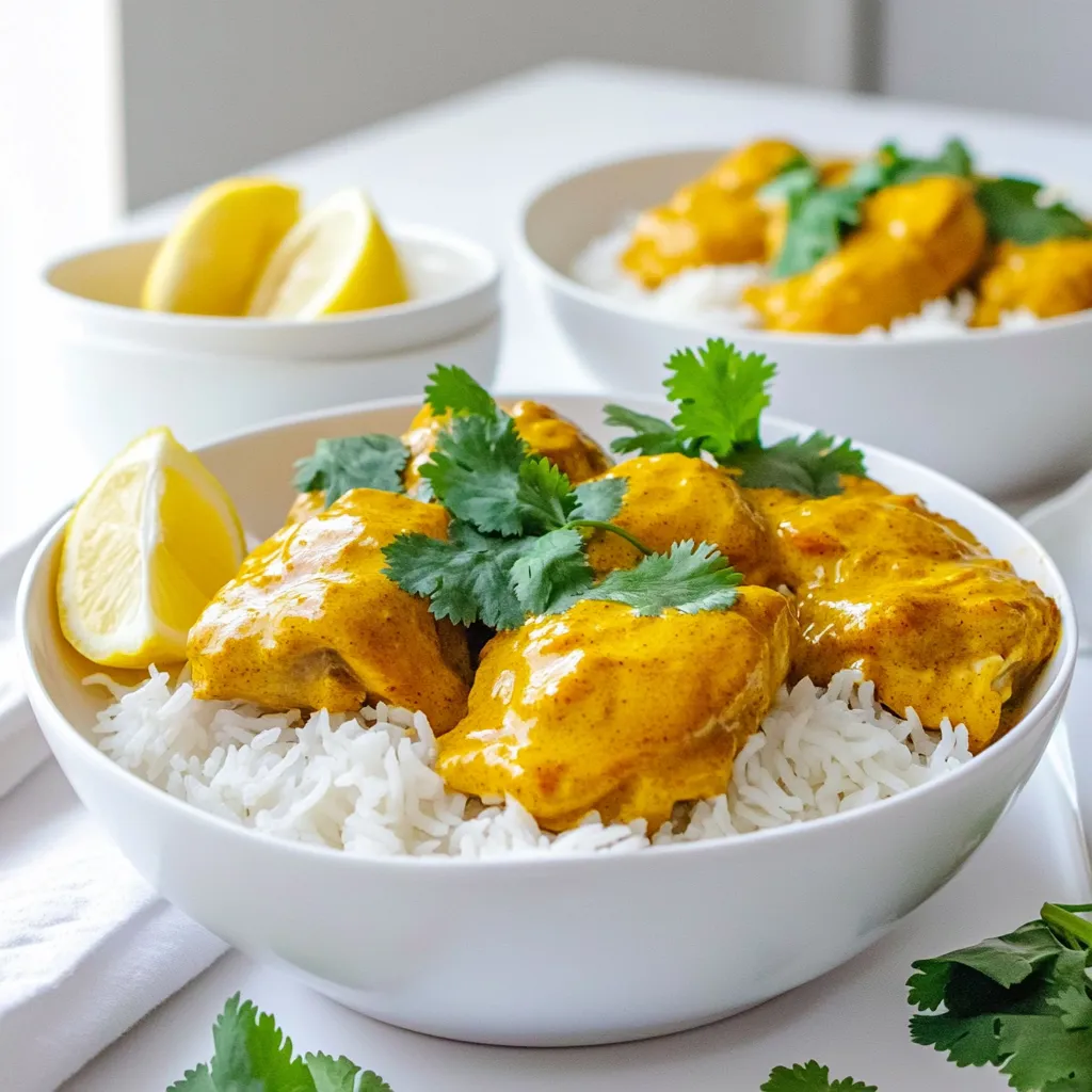 Quick One-Pot Butter Chicken with Rice Delightful Meal