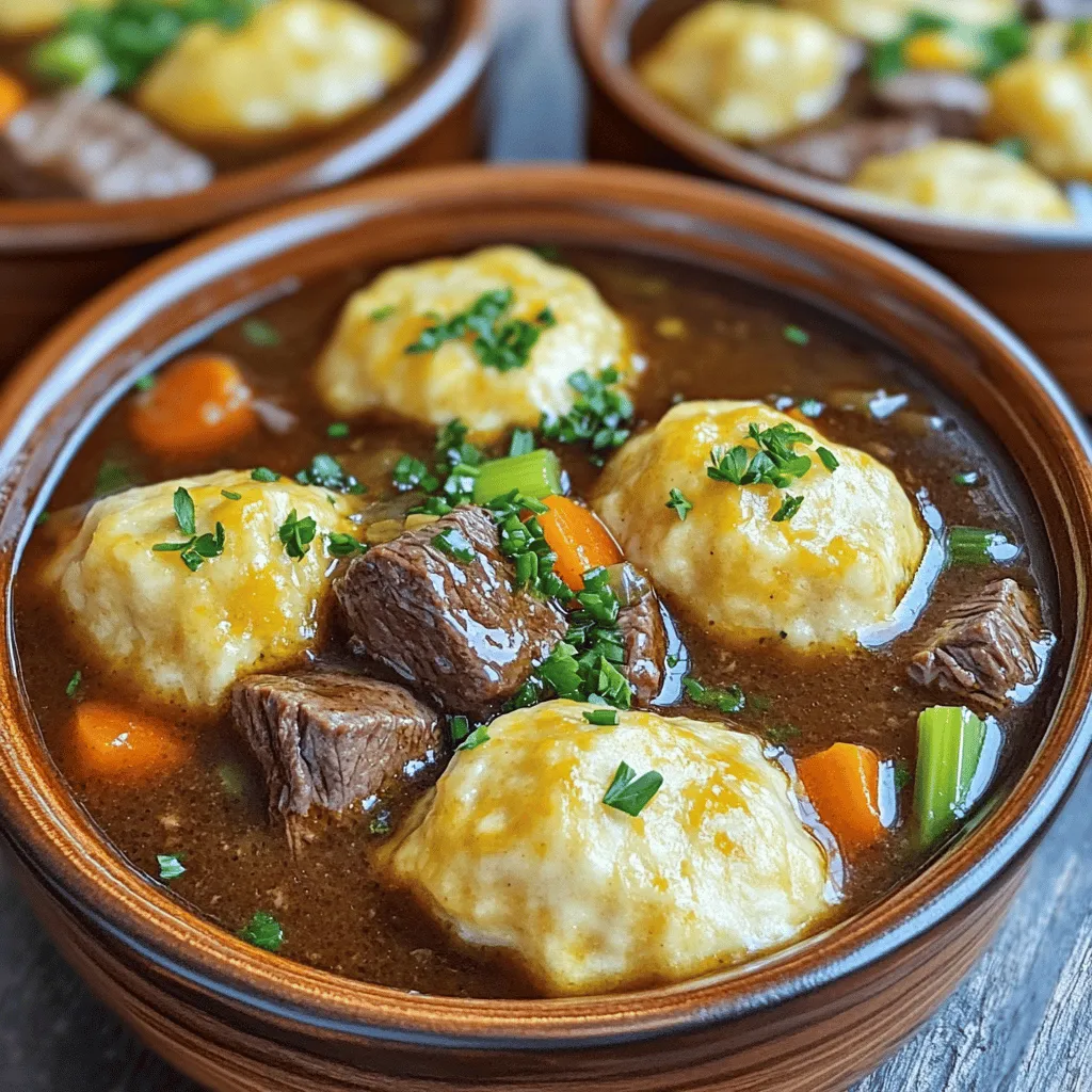 Guinness Beef Stew with Cheddar Herb Dumplings Recipe
