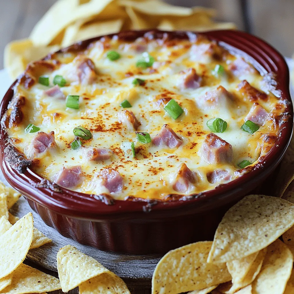 Melty Surprise Hot Ham and Cheese Dip Recipe