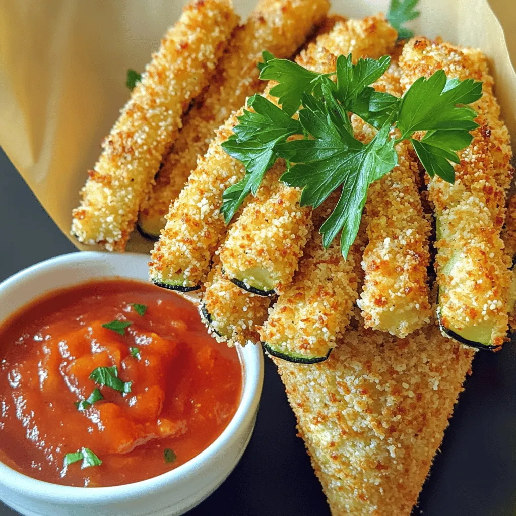Baked Parmesan Zucchini Fries Crispy and Flavorful Snack