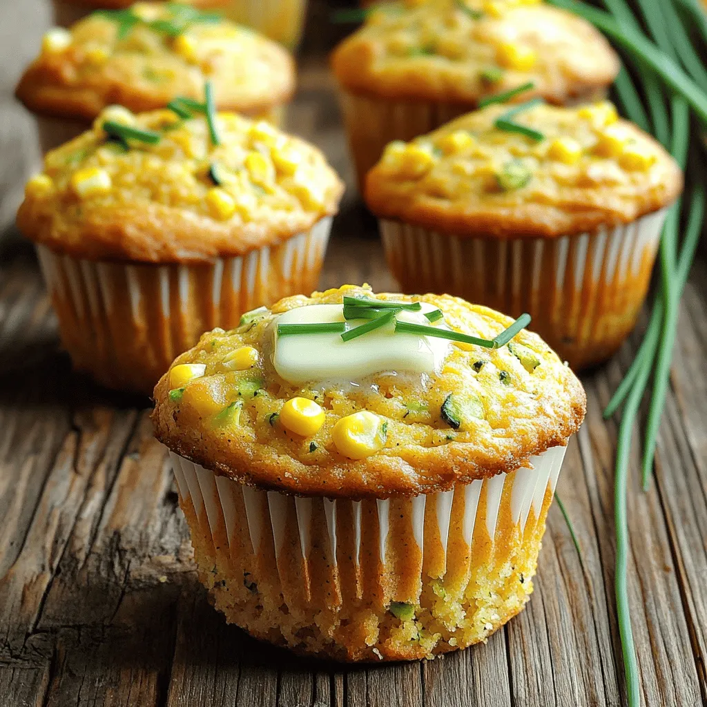 Zucchini Cornbread Muffins Flavorful and Easy Recipe