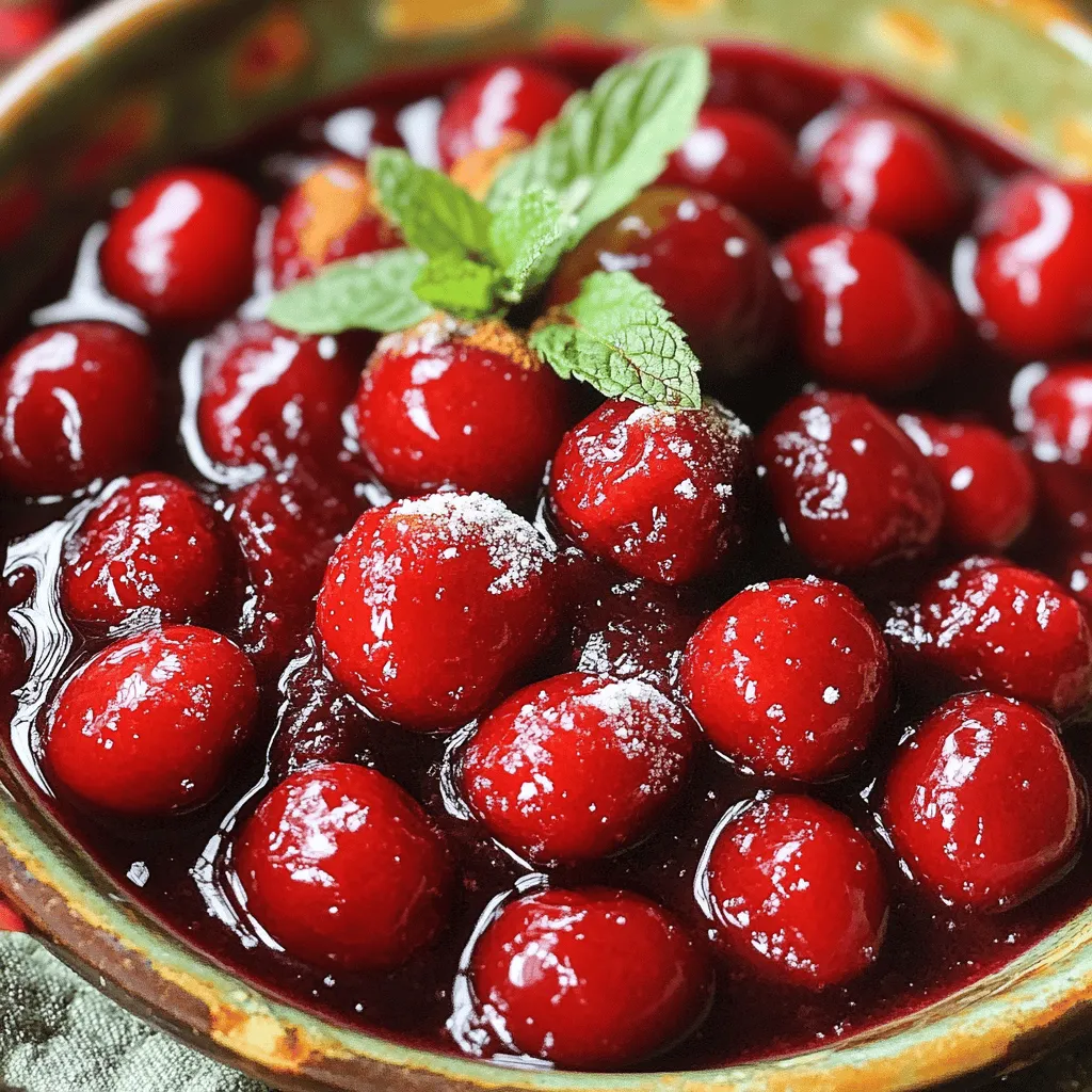 To make a delightful cherry compote, you need just a few simple ingredients. Here’s what you’ll gather: