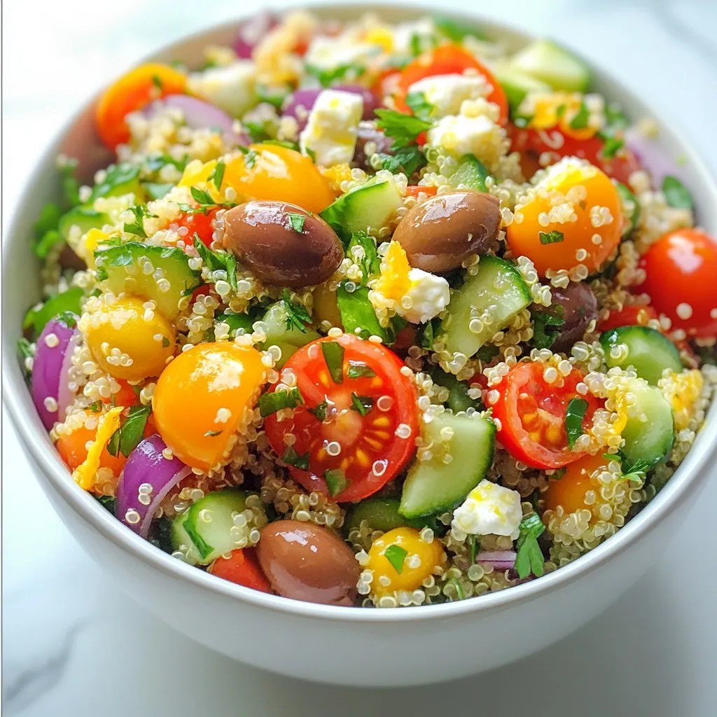 Mediterranean Quinoa Salad Tasty and Healthy Option