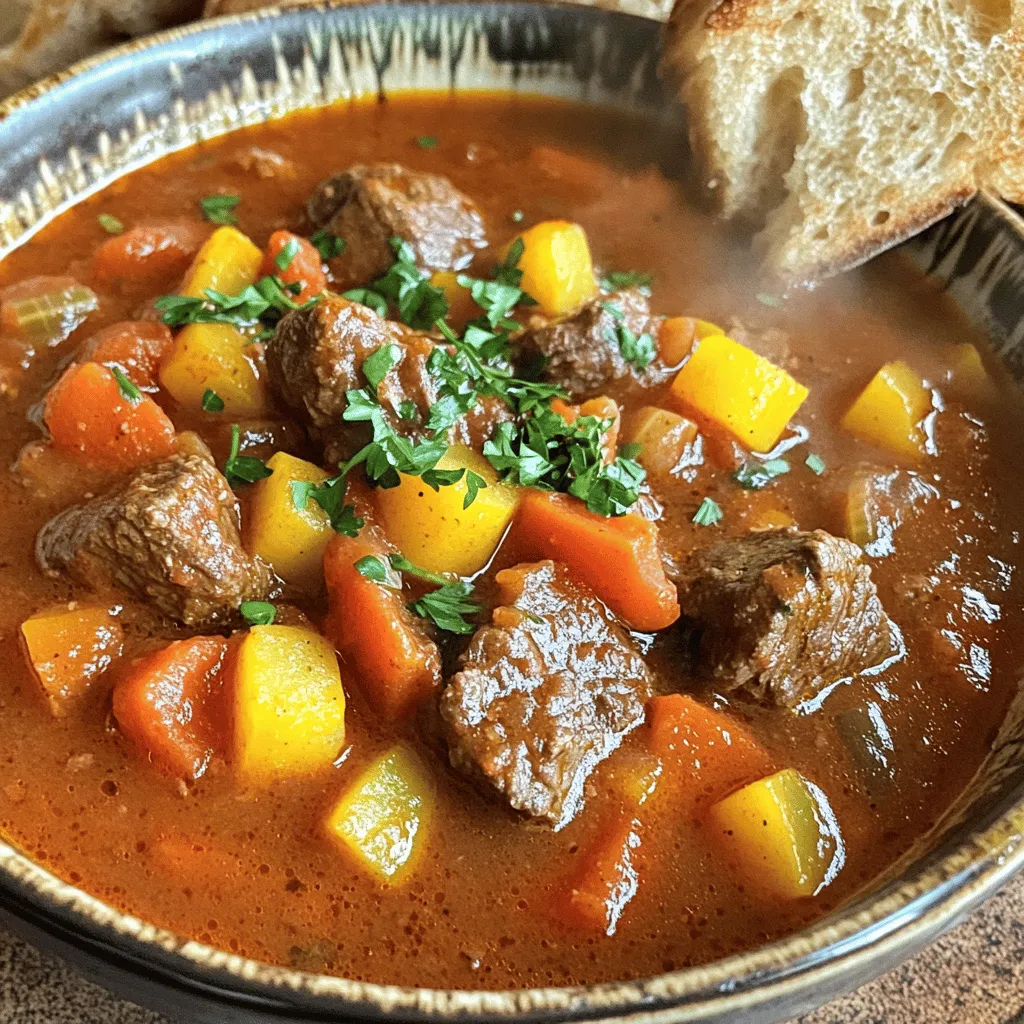 Authentic German goulash needs a few key ingredients. First, you must choose the right meat. I recommend using beef chuck. This cut has fat and flavor. You want it cut into 1-inch cubes for even cooking.