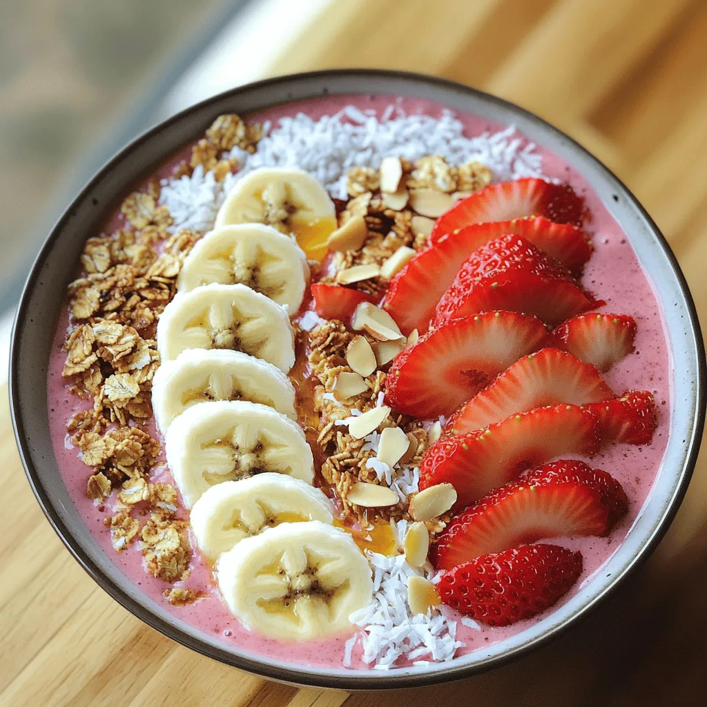Strawberry Banana Smoothie Bowl Flavorful and Fresh Recipe