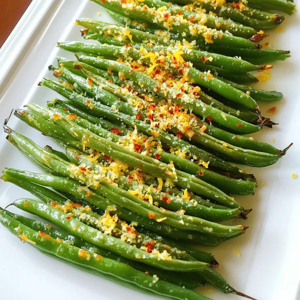 Crispy Roasted Parmesan Green Beans Flavor Boost