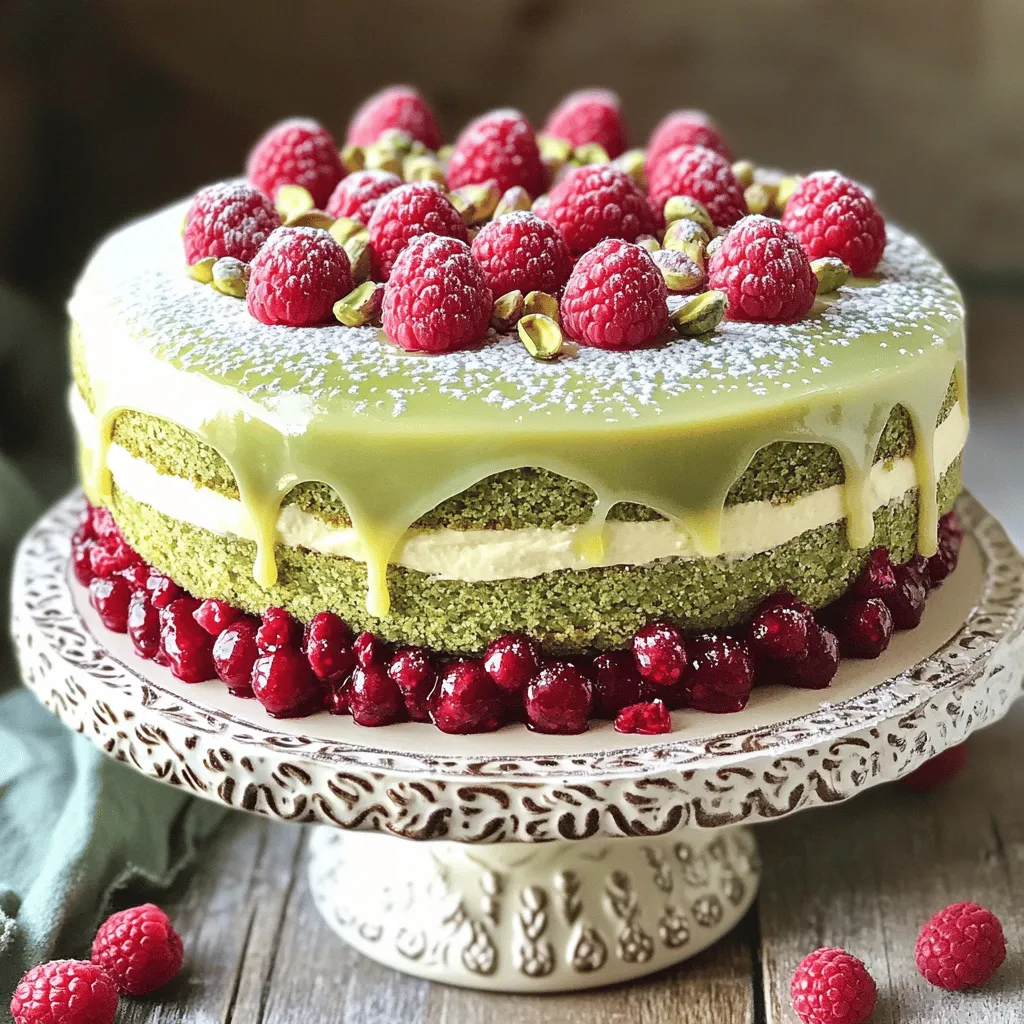 Pistachio Raspberry Cake Delightful and Easy Recipe