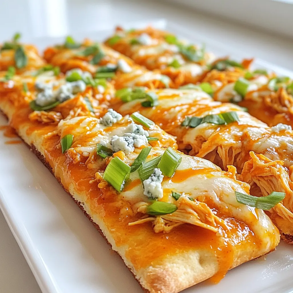 Buffalo Chicken Flatbread Flavorful and Easy Recipe