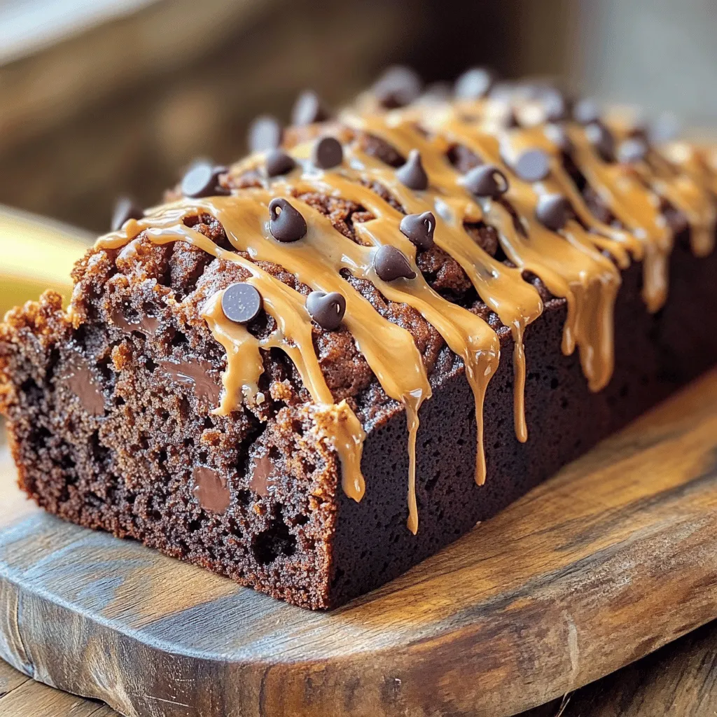 Chocolate Peanut Butter Banana Bread Irresistible Treat
