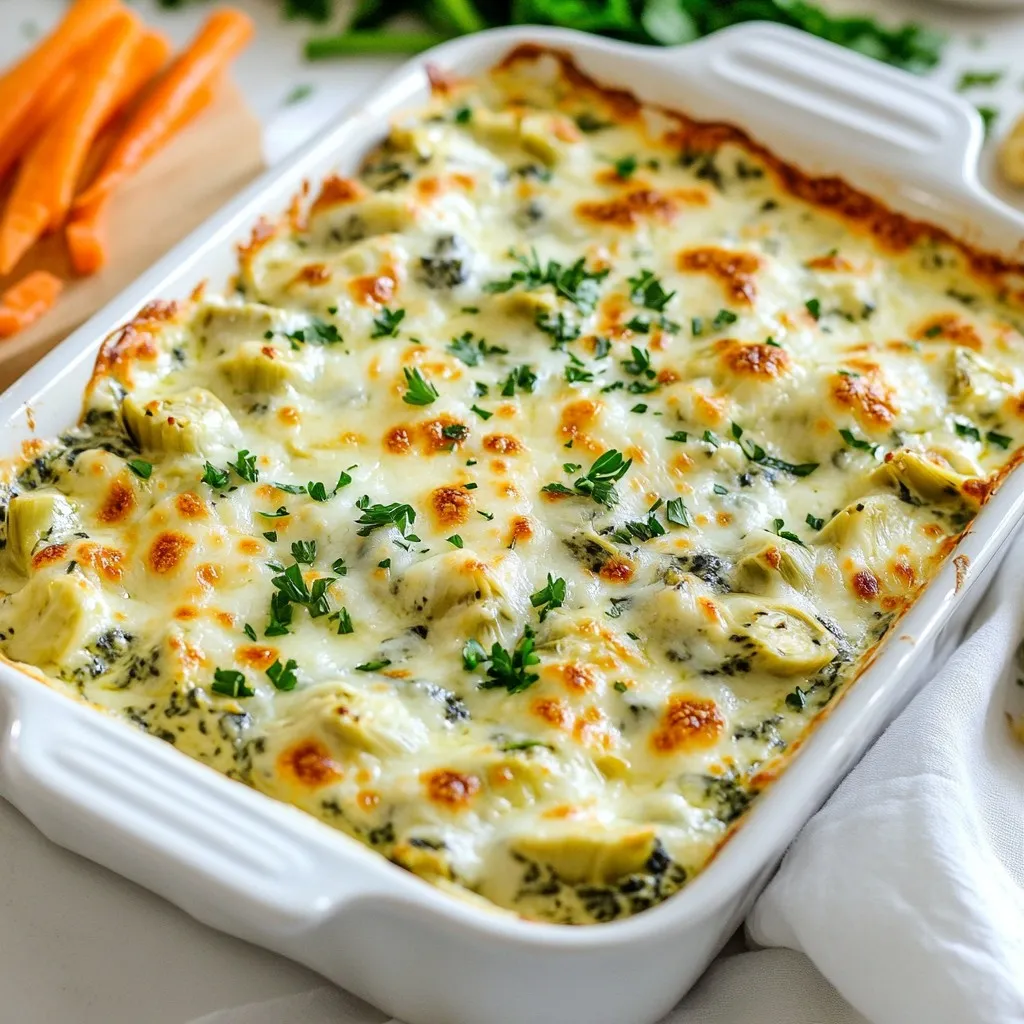 Creamy Spinach Artichoke Dip Flavorful and Easy Recipe
