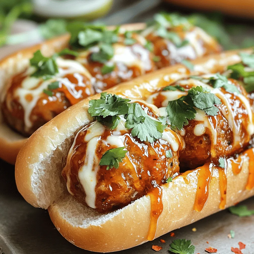 Sweet and Spicy Meatball Subs Tasty Quick Recipe