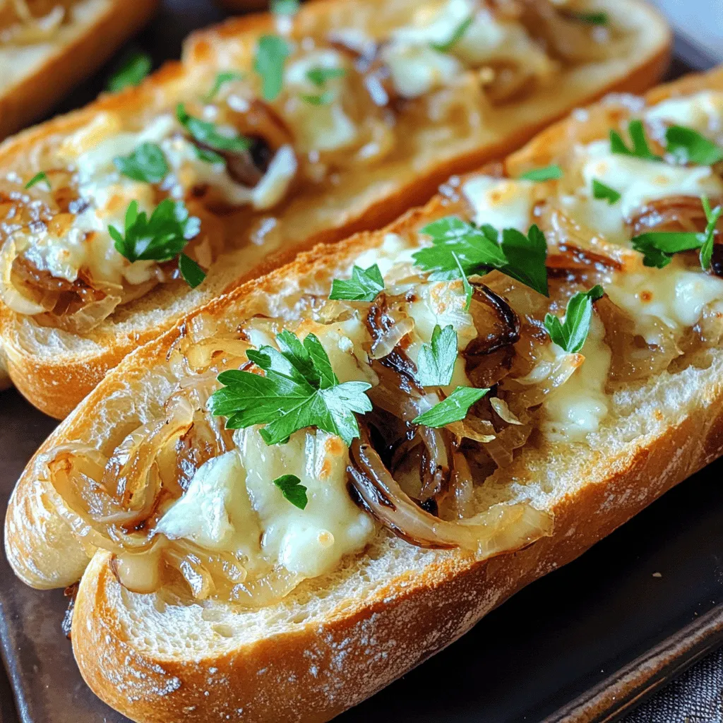 French Onion Garlic Bread Recipe