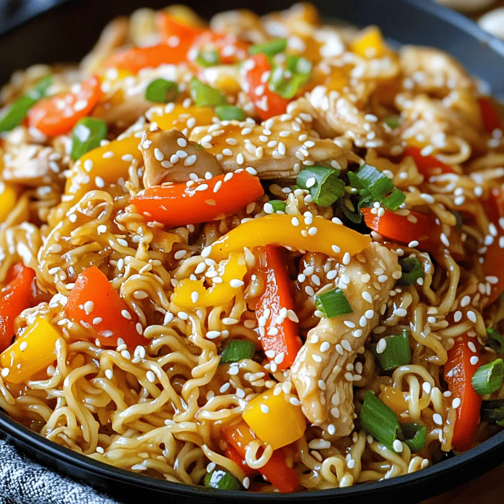 Savory Chicken Ramen Stir Fry Quick and Easy Recipe