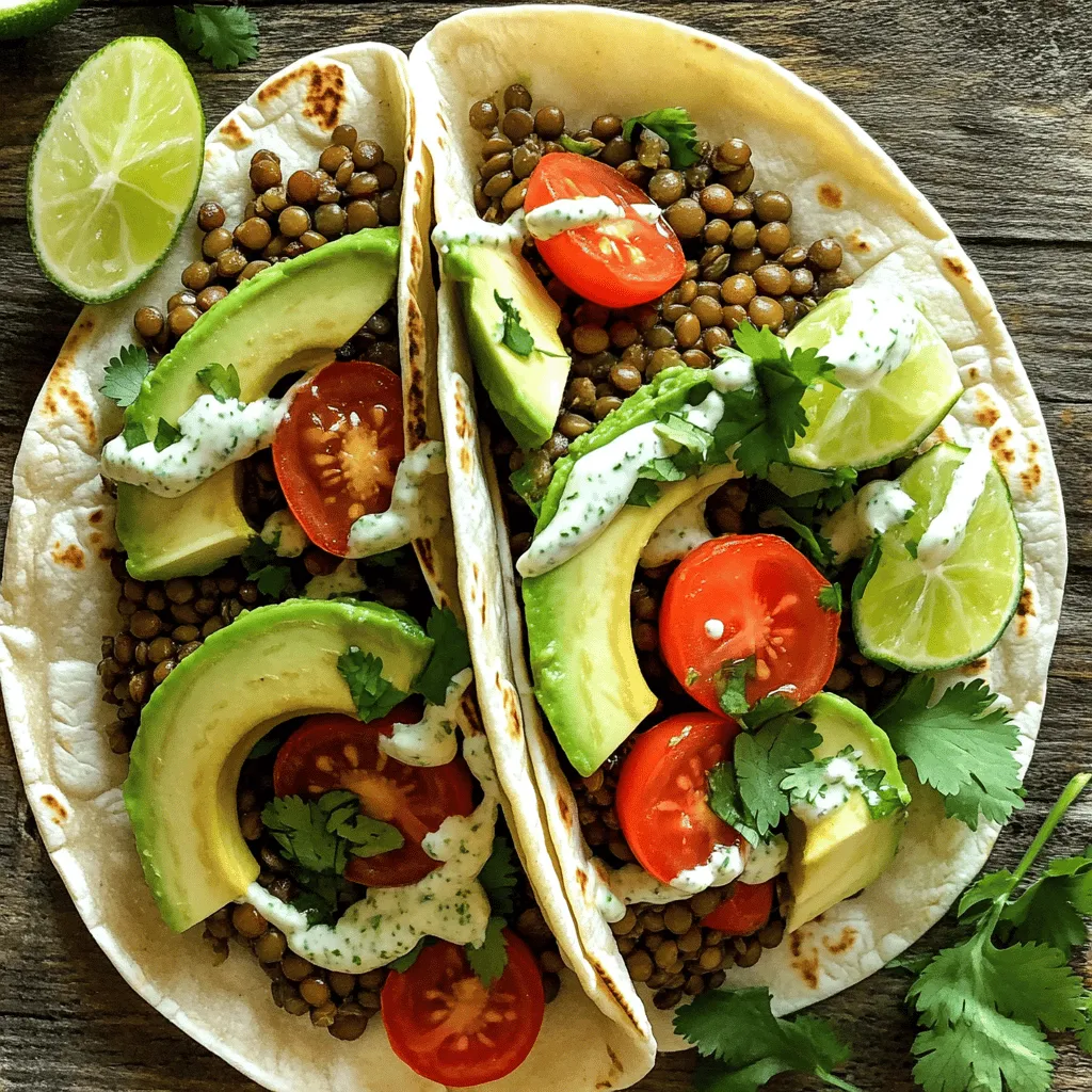 Easy Green Goddess Lentil Tacos Simple and Tasty Meal