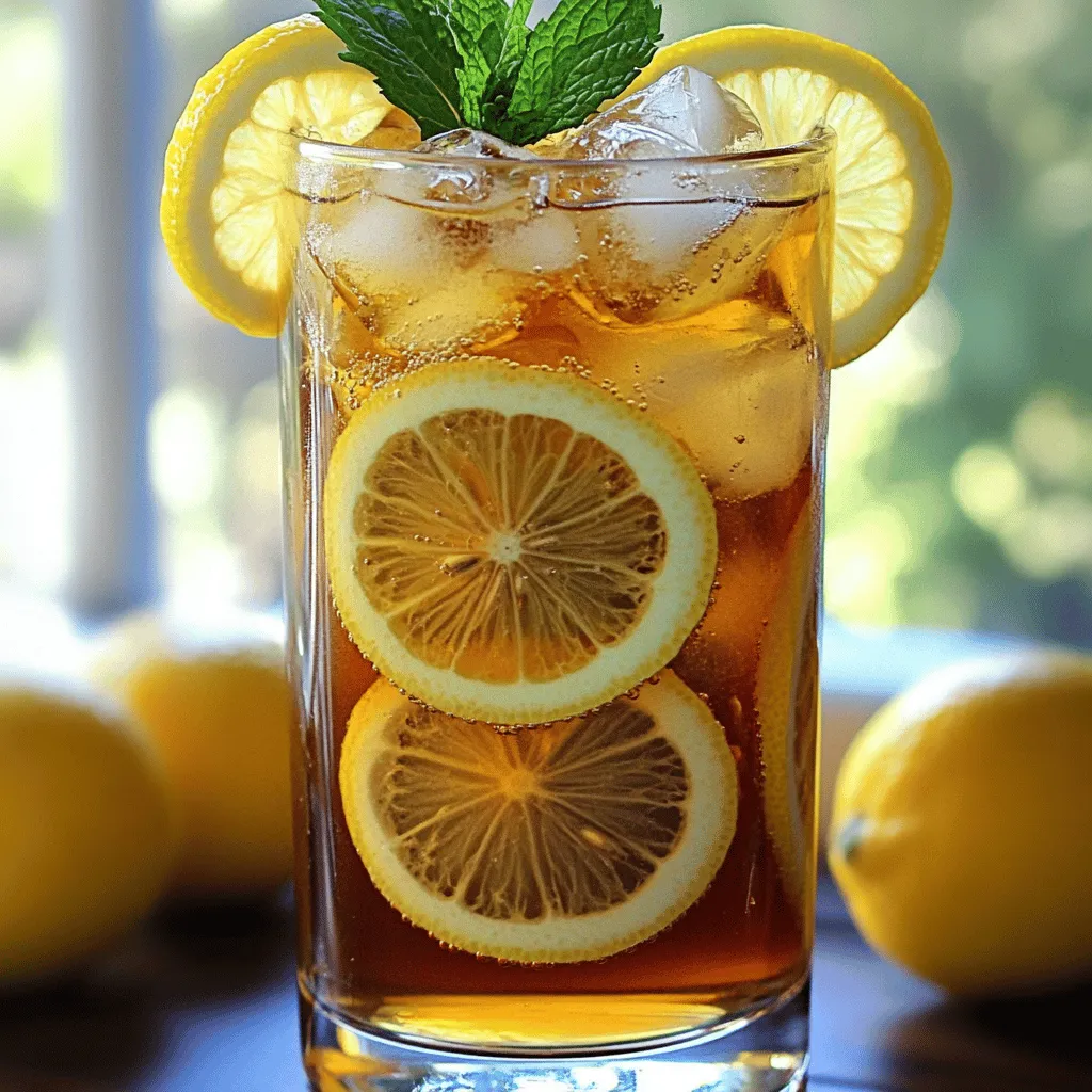 Lemon Vanilla Iced Tea: A Refreshing Summer Delight