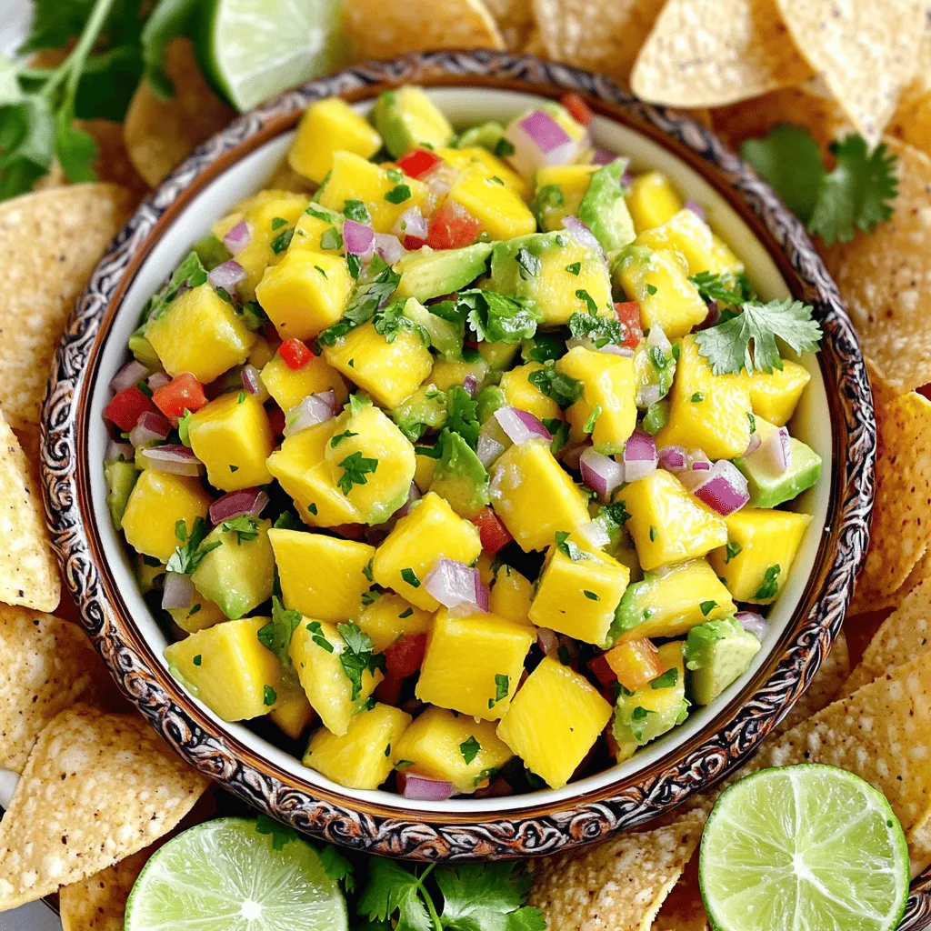 Fresh Mango Avocado Salsa Flavorful and Simple Mix