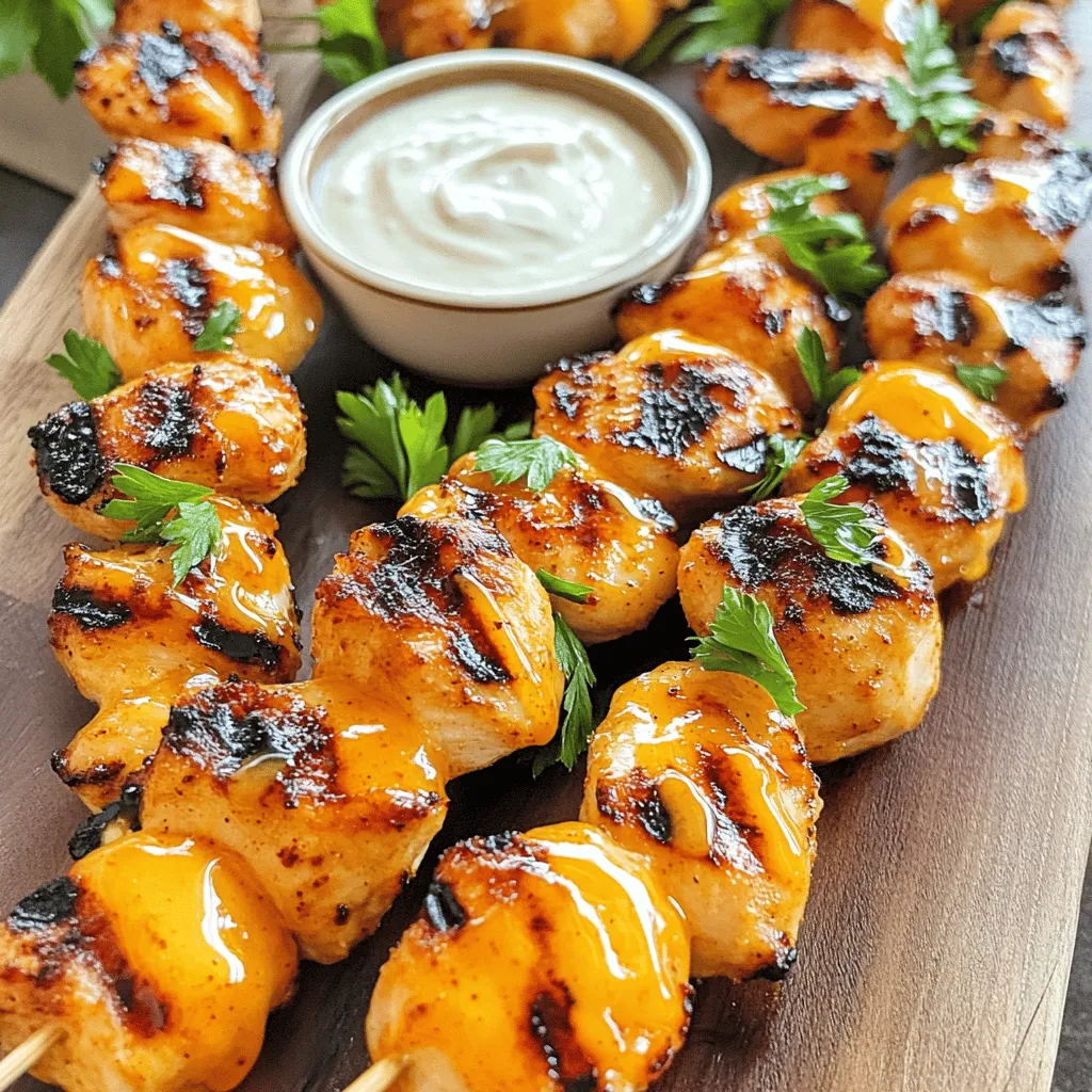 Buffalo Ranch Chicken Skewers Recipe
