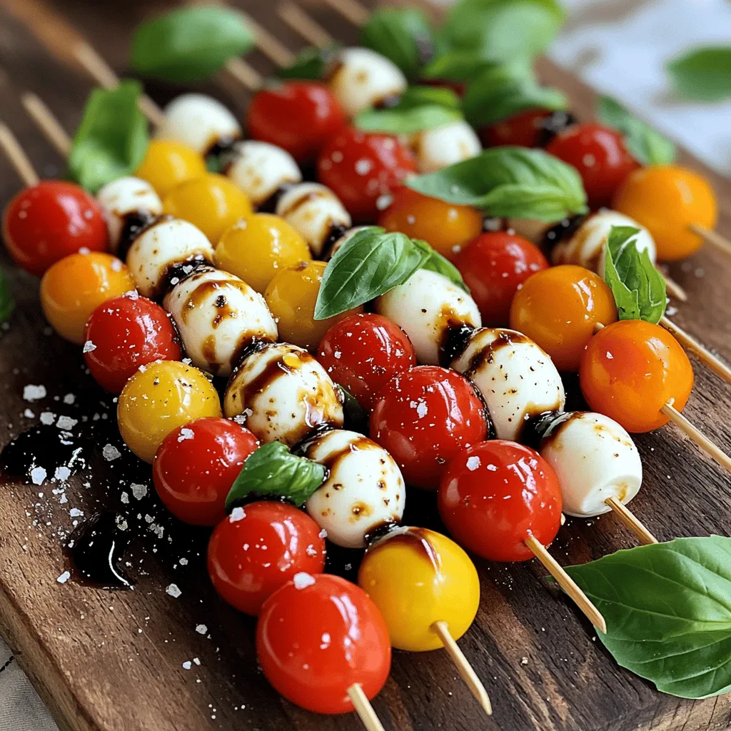 Caprese Salad Skewers Tasty and Simple Appetizer