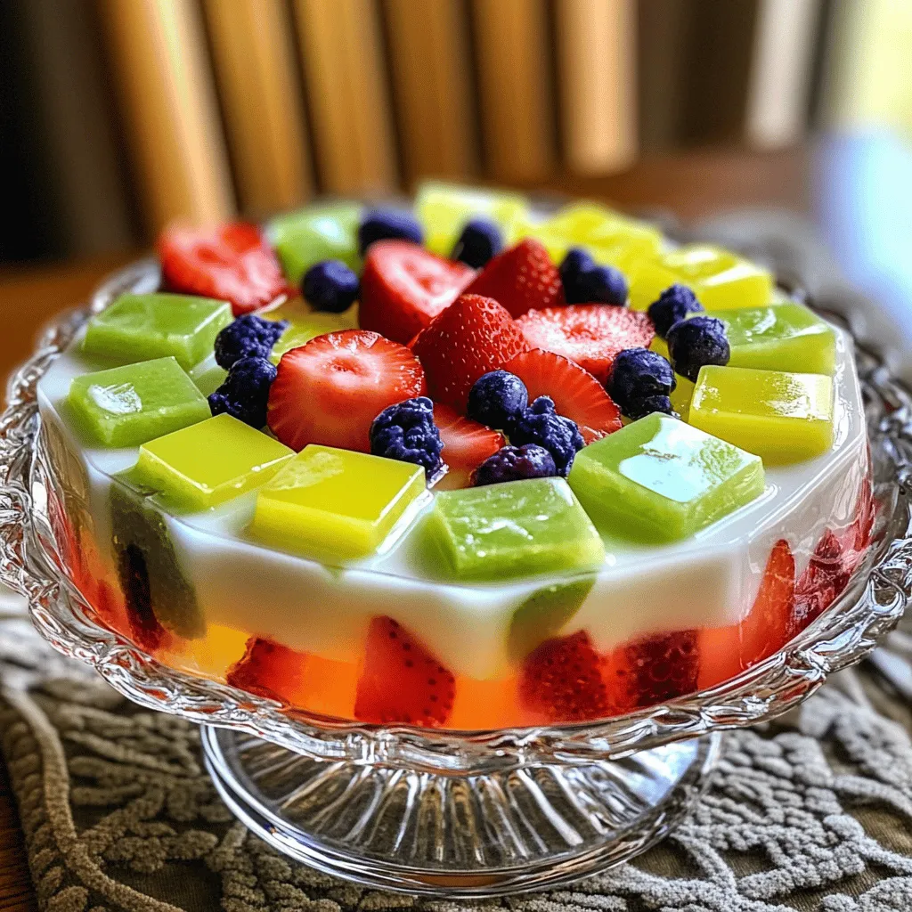 Mosaic Jello Delight Easy and Colorful Treat