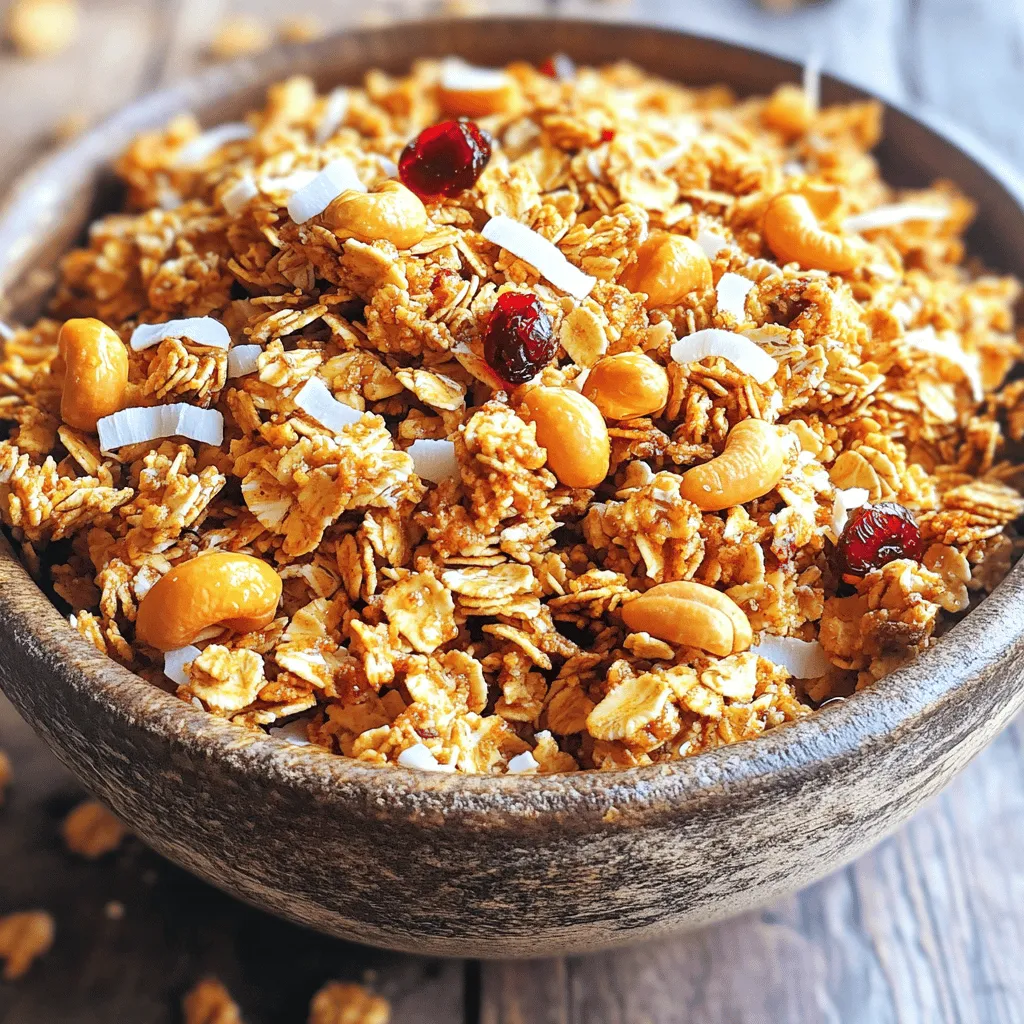Coconut Cashew Granola Quick and Simple Recipe