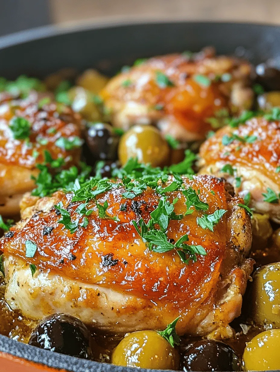 Zesty Garlic Chicken with Olives Recipe