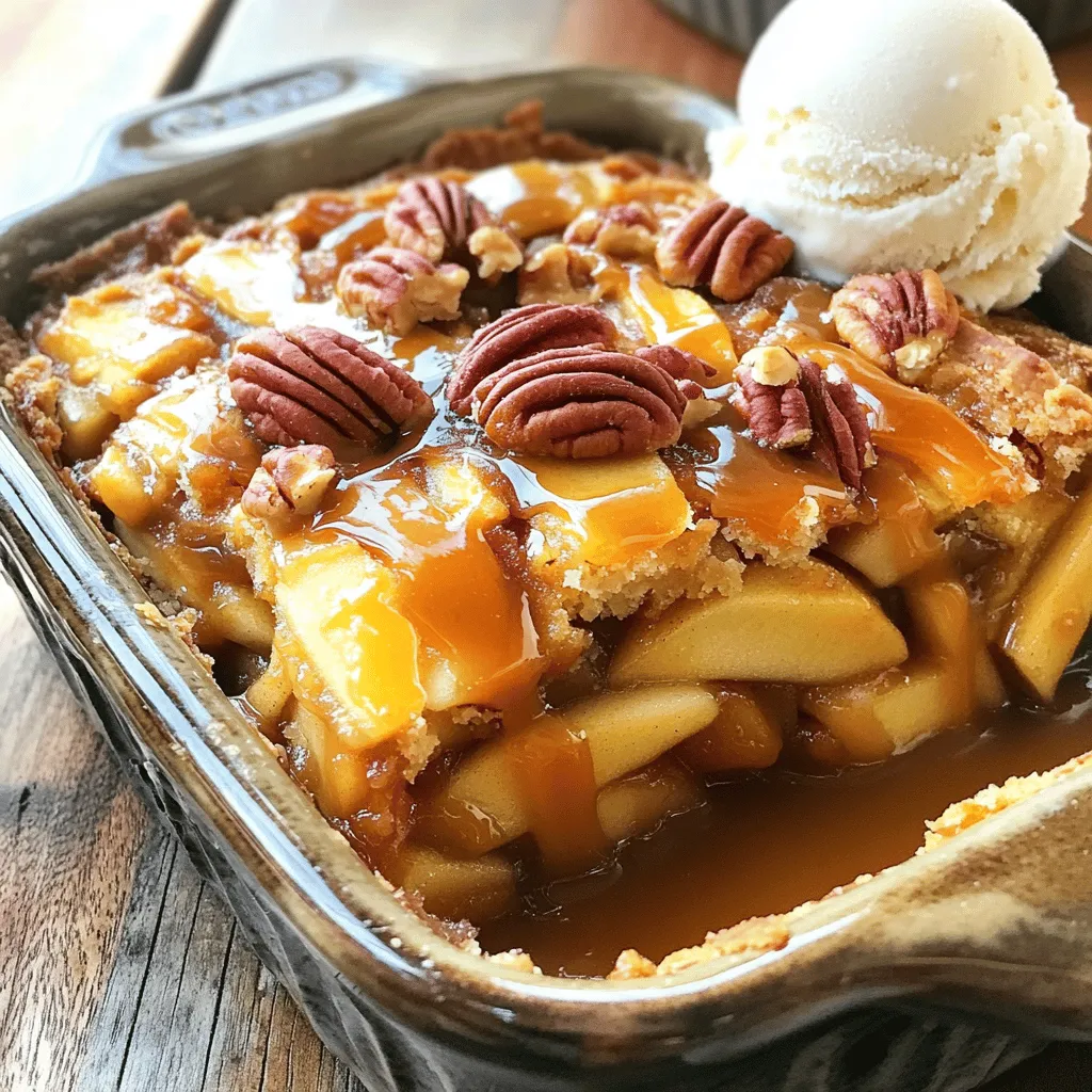 Caramel Apple Dump Cake Easy and Delicious Dessert