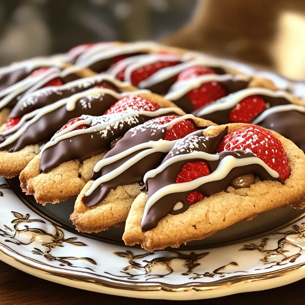 Chocolate Covered Strawberry Cookies Delightful Treat