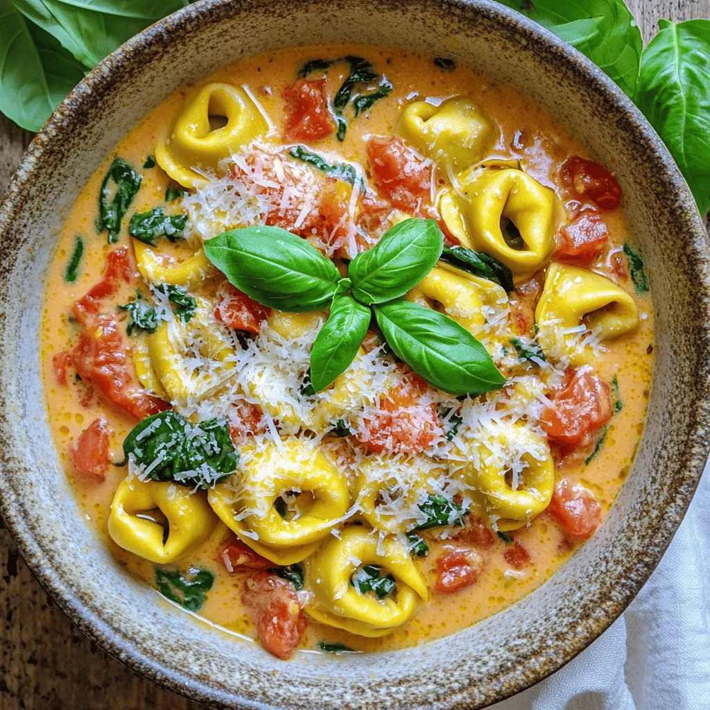 The heart of Tuscan tortellini lies in its fresh, simple ingredients. When you gather your items, focus on quality. For a classic flavor, choose cheese tortellini as your base. Fresh pasta brings a delightful texture.
