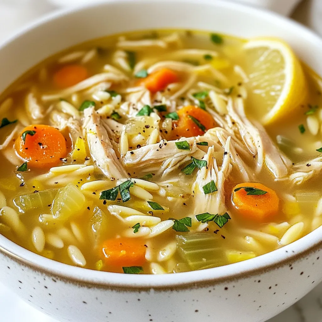 Greek Lemon Chicken Soup Flavorful Comfort Dish