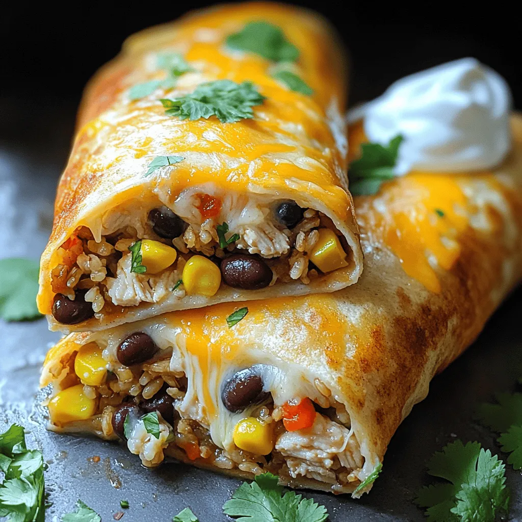 Air Fryer Southwest Chicken Burritos Ready in Minutes