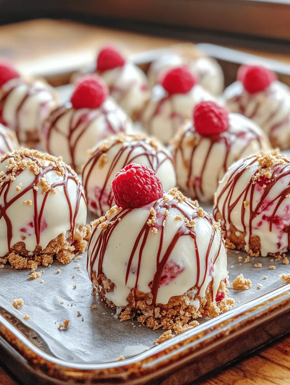 White Chocolate Raspberry Cheesecake Balls