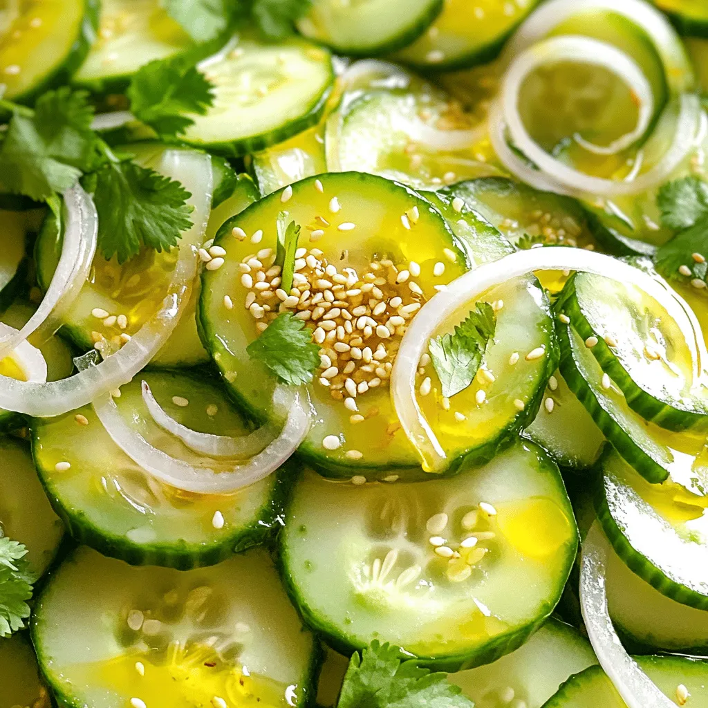 Sesame Ginger Cucumber Salad Fresh and Crunchy Treat