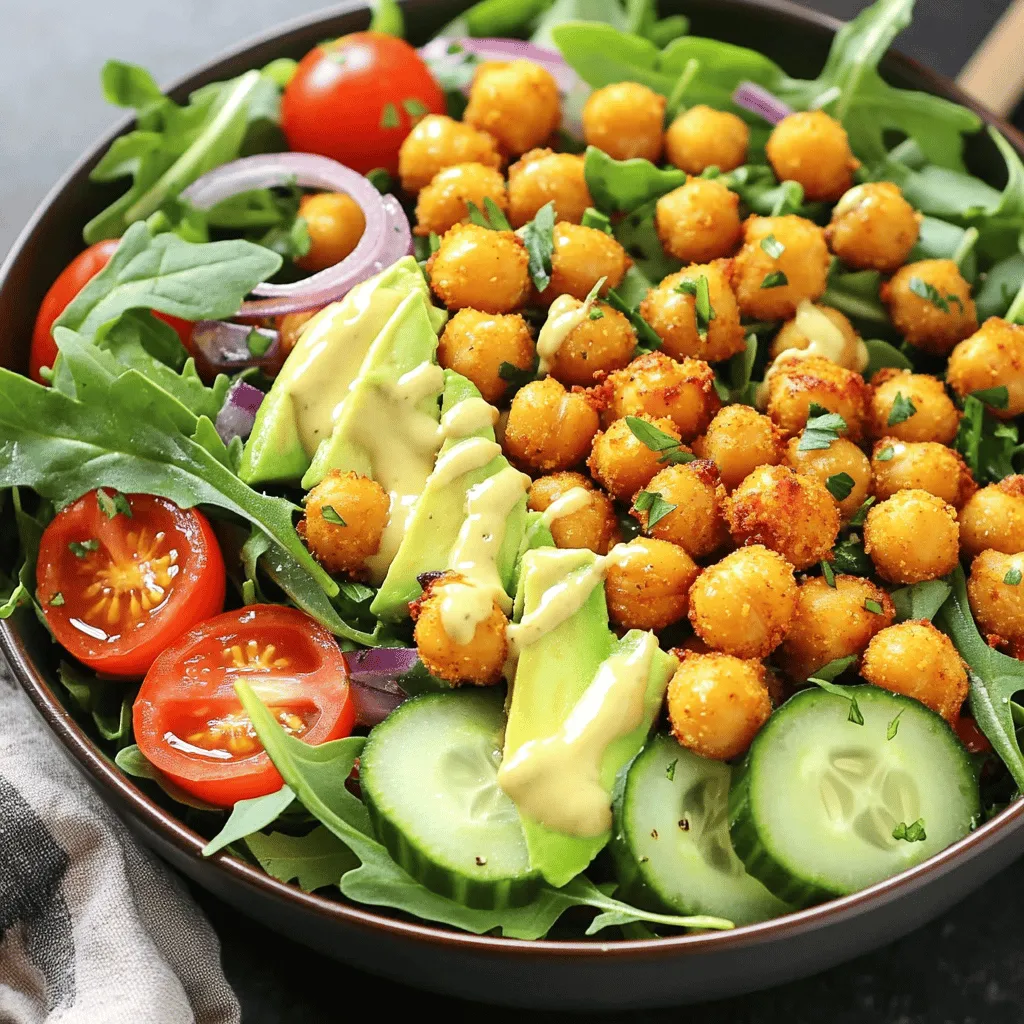 Crispy Chickpea Salad Nourishing and Fresh Delight