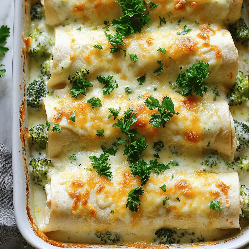 Chicken and Broccoli Alfredo Roll-Ups: A Comfort Food Delight