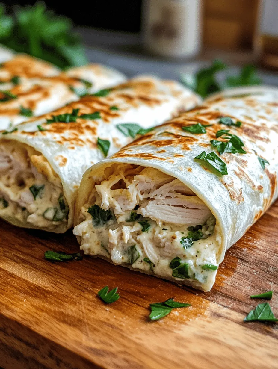 Cheesy Garlic Chicken Wraps Recipe: A Flavorful and Easy Meal