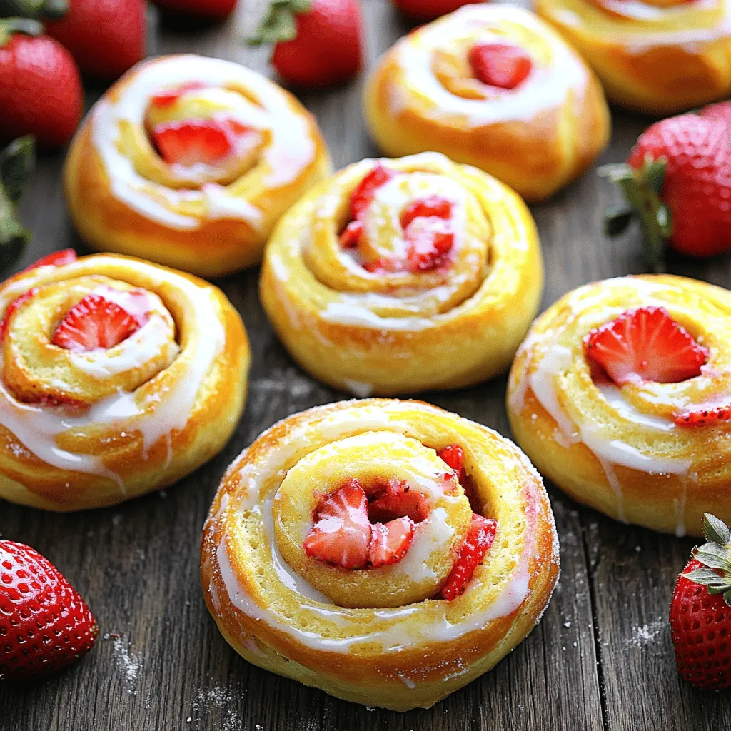 Strawberry Cheesecake Sweet Rolls Recipe: A Delicious Indulgence