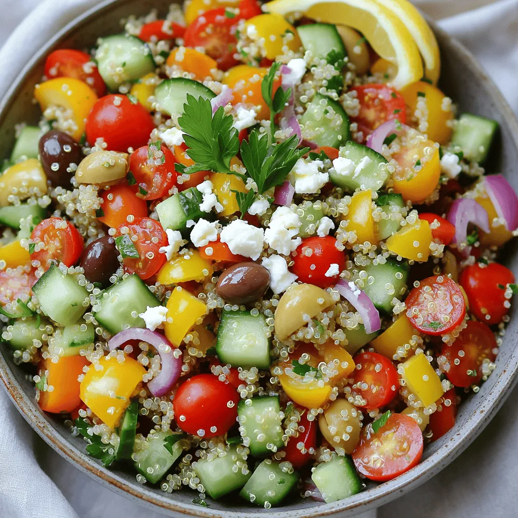Mediterranean Quinoa Salad Nutritious and Simple Meal