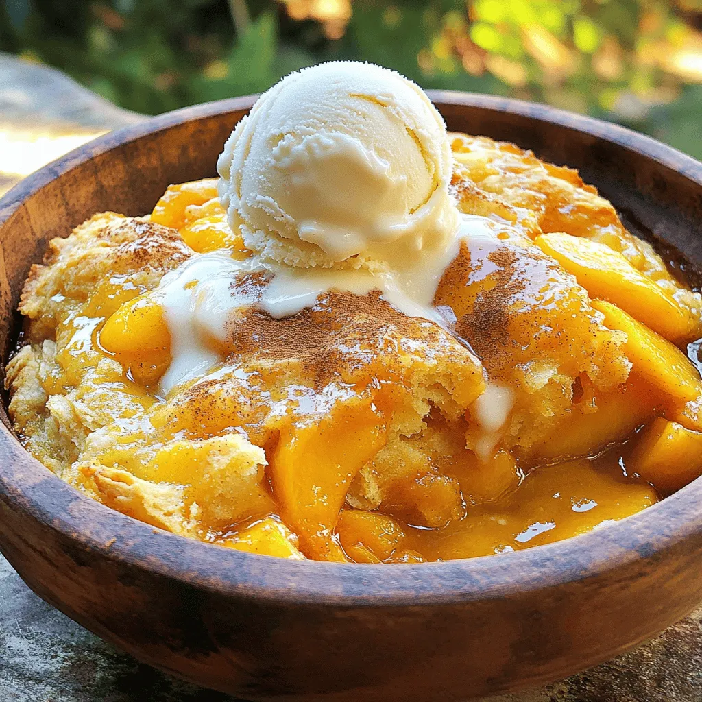 Peach Cobbler Dump Cake Simple and Tasty Dessert