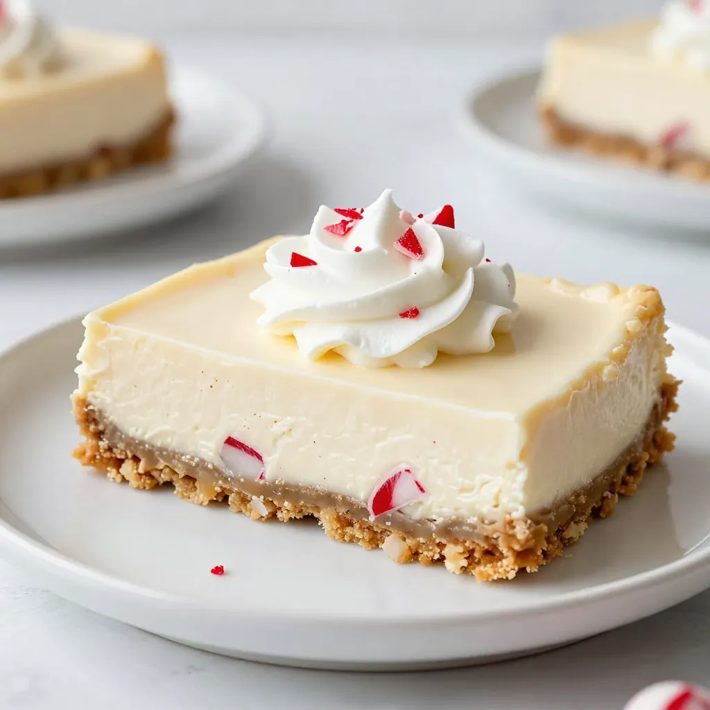 Peppermint Cheesecake Bars Irresistible Holiday Treat