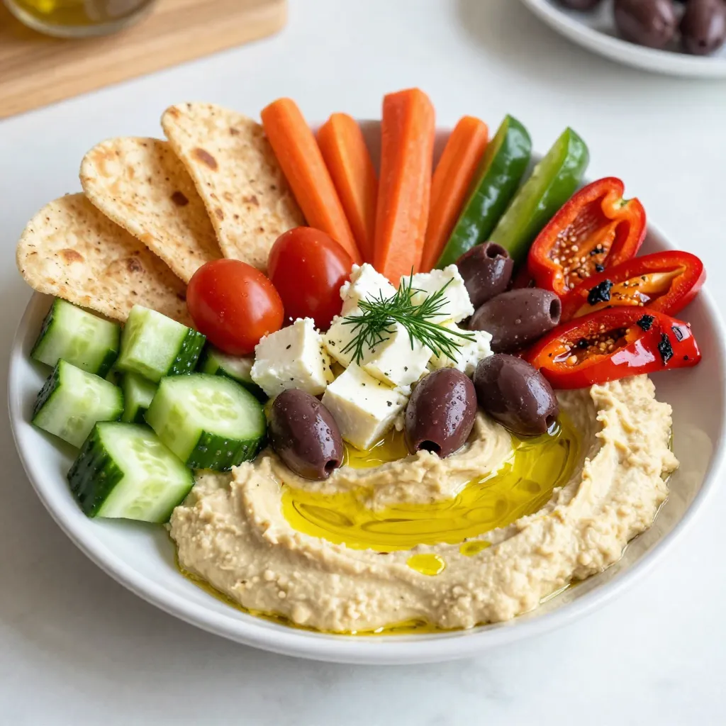 Loaded Greek Hummus Platter Flavorful Easy Delight