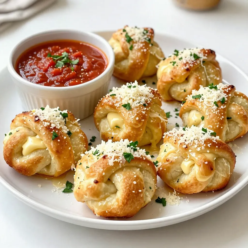 Garlic Butter Parmesan Knots Simple and Tasty Treat