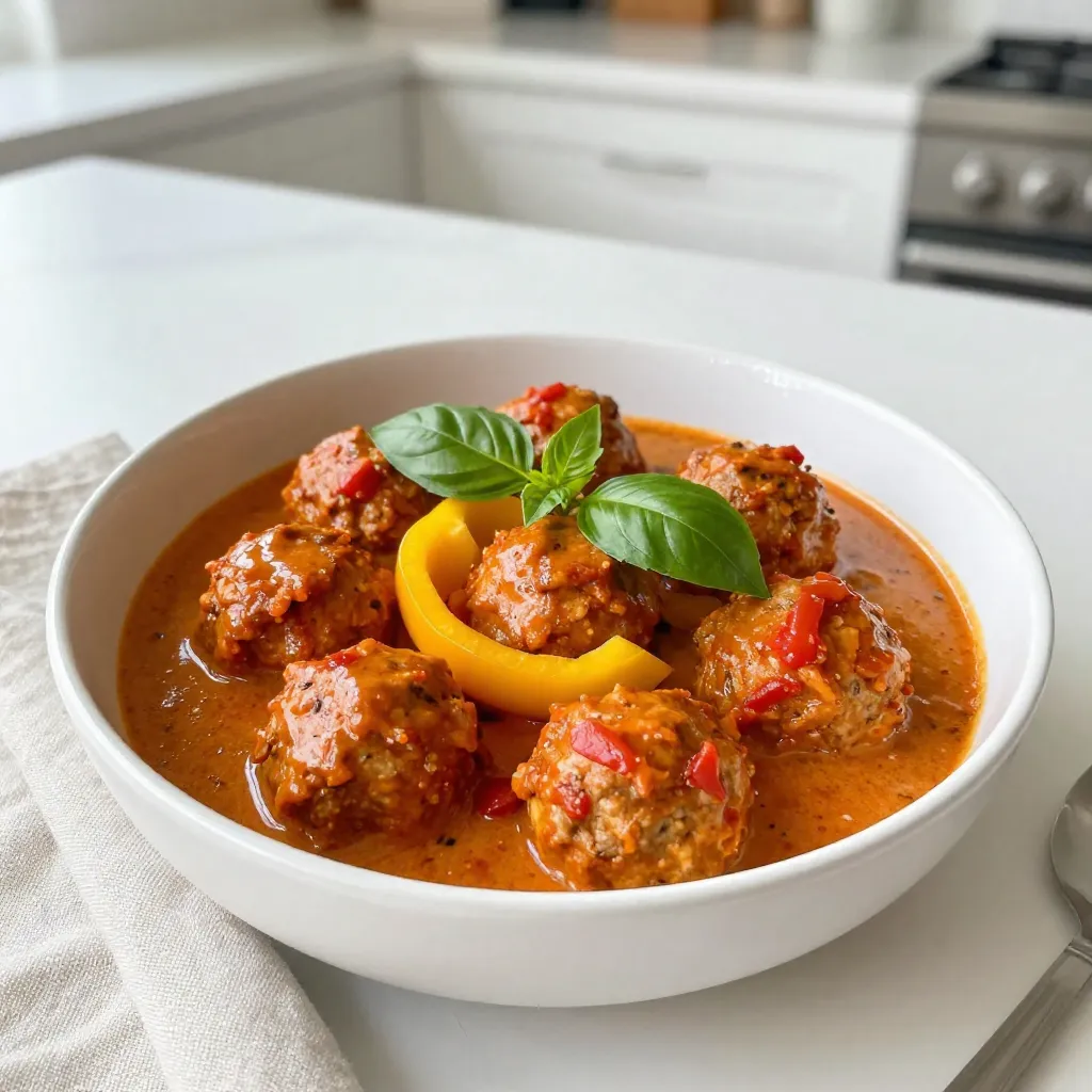 Thai Red Curry Meatballs Flavorful and Simple Recipe
